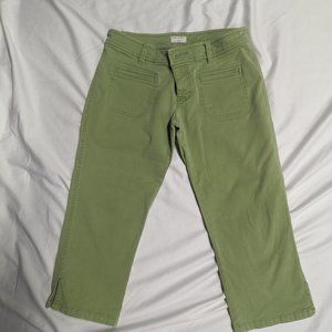 American Eagle Capri Green Denim Size 6